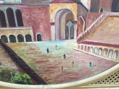 Umbria, Assisi: Grande Cornice Artistica Dorata Per Dipinto, Primo '900