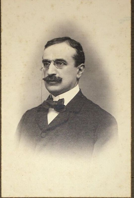 Bologna, Politica: Deputato Cesare Sanguinetti. Antica Fotografia, Ritratto d'Epoca