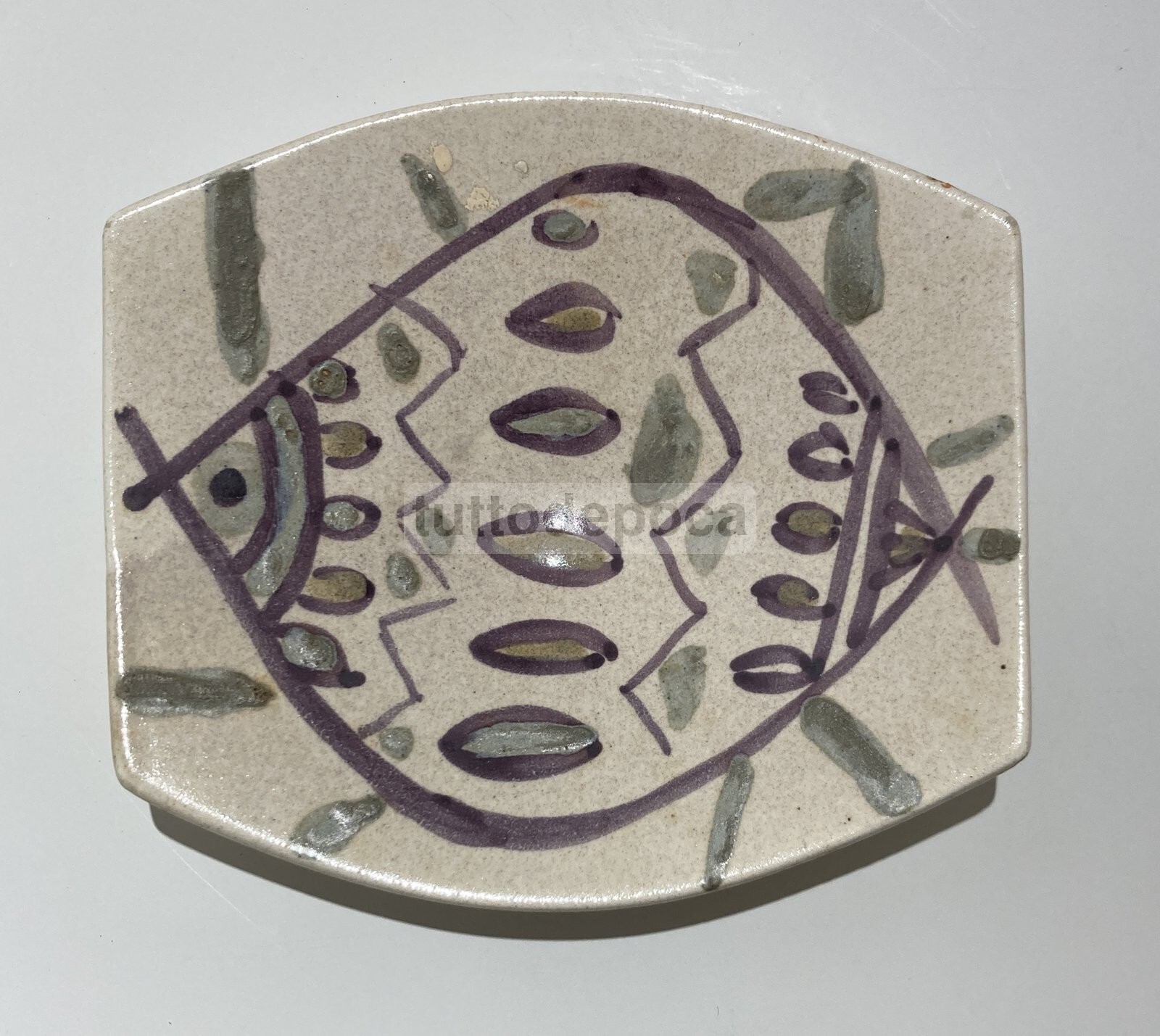Arte Moderna   Ceramica Artistica   Nove   Petucco & Tolio   Raro Soprammobile   Pesci