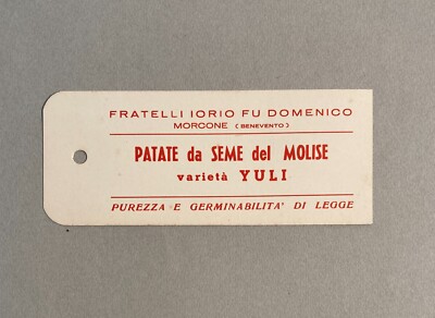Agraria Patata Yuli Molise Azienda F.lli Iorio Morcone Benevento Pubblicitaria