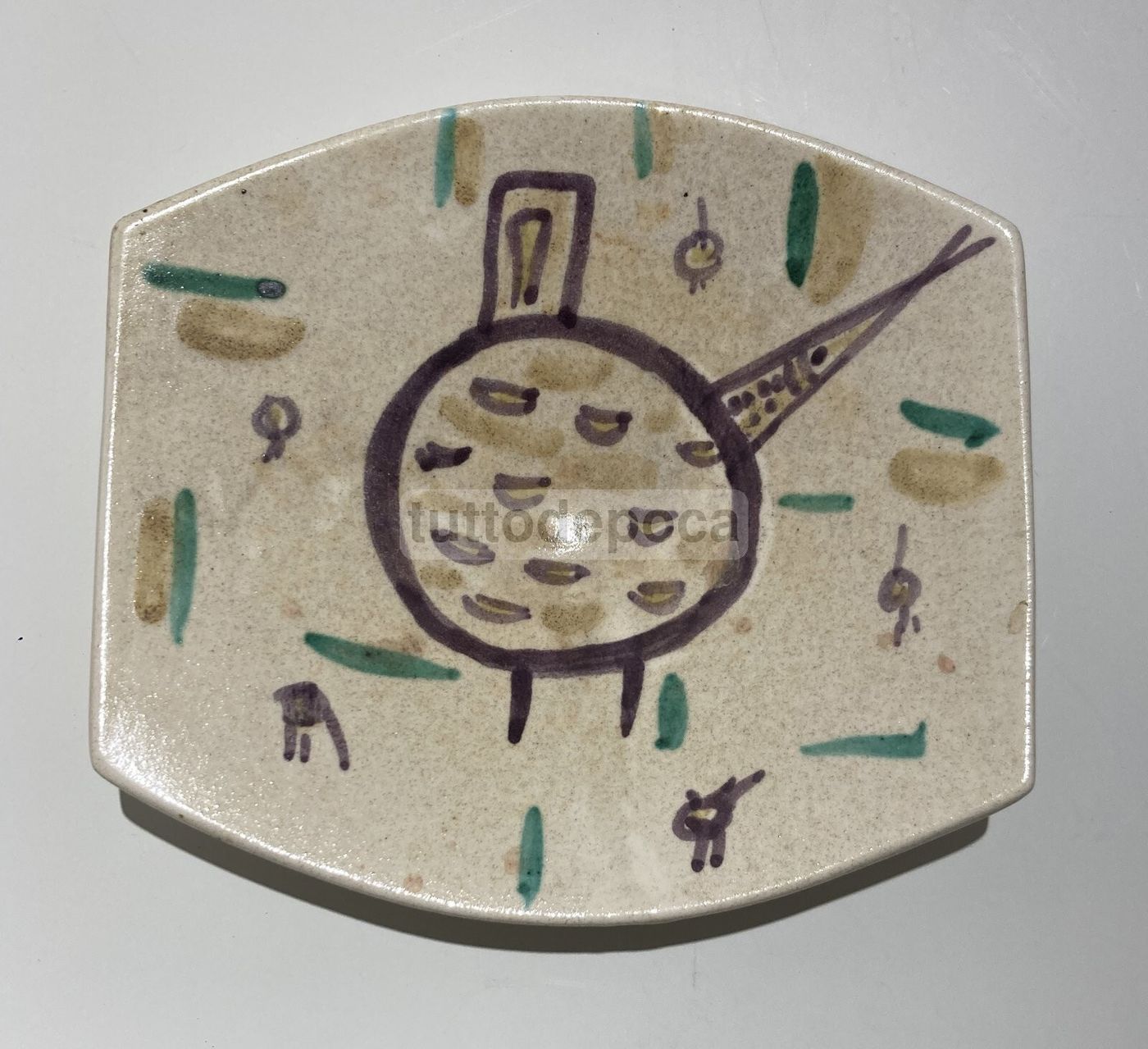 Arte Moderna   Ceramica Artistica Con Animale   Nove   Prof. Petucco & Tolio