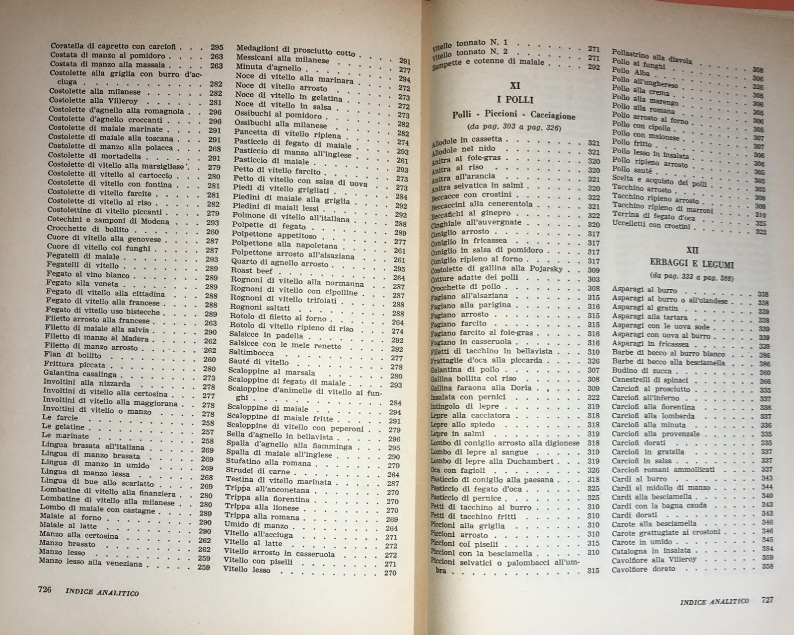 Culinaria, Cucina Regionale, Pasticceria, Ampio Ricettario Illustrato, Domus, 1956