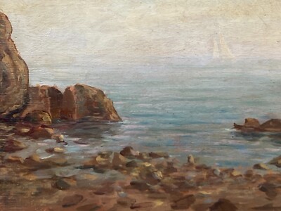 Paesaggio Costiero Con Scogli   Giorgio Lucchesi (1946)