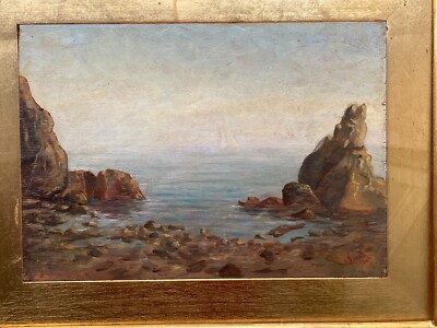 Paesaggio Costiero Con Scogli   Giorgio Lucchesi (1946)