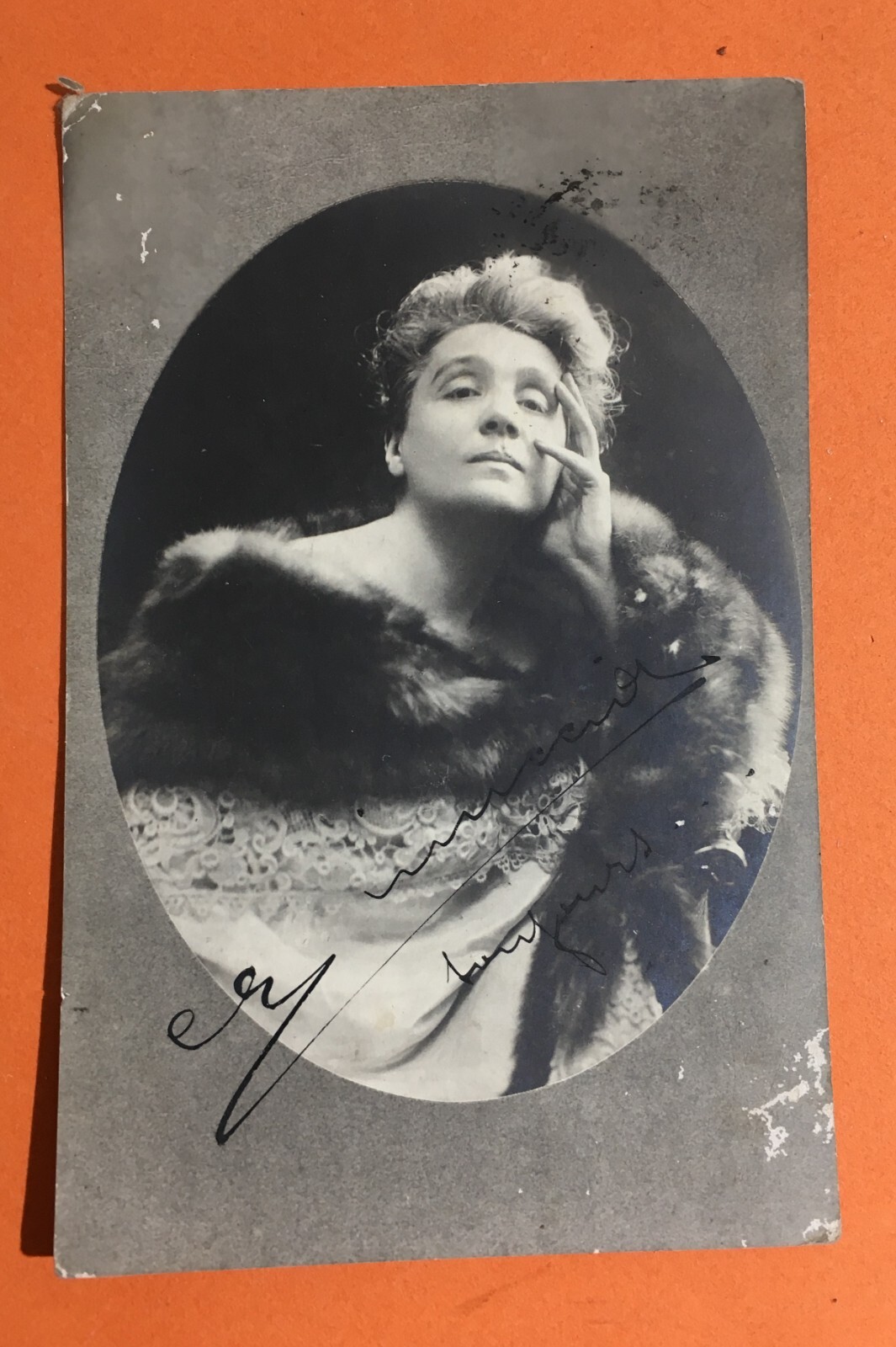 Eleonora Duse, Ritratto Fotografico Su Cartolina, 1909
