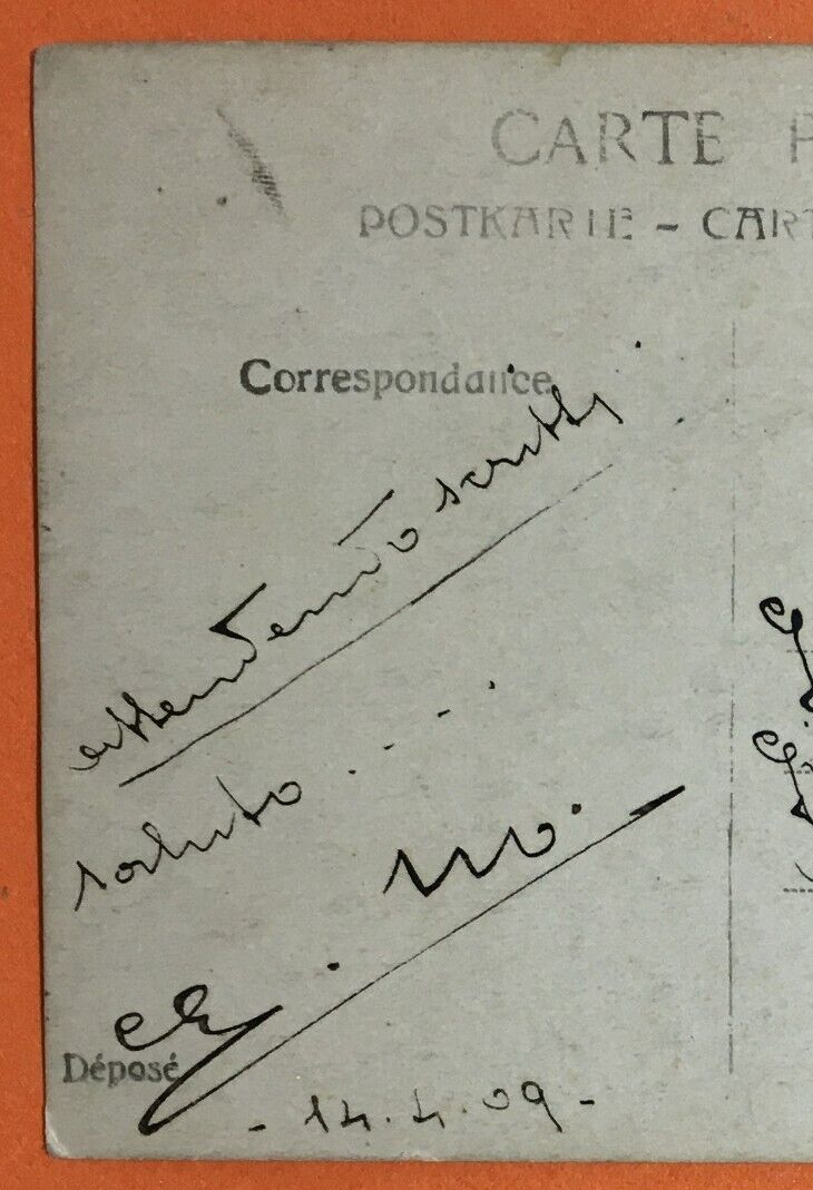 Eleonora Duse, Ritratto Fotografico Su Cartolina, 1909