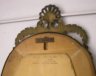 Consolle Con Specchiera In Metallo Dorato E Marmo, F.A.M.O.B. De Angelis