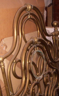Arredamento d'Epoca: Antico Letto Matrimoniale O Due Lettini In Ottone