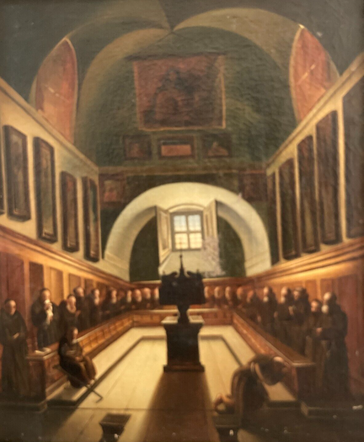 Veduta Dell'Interno Della Chiesa Dei Cappuccini A Roma