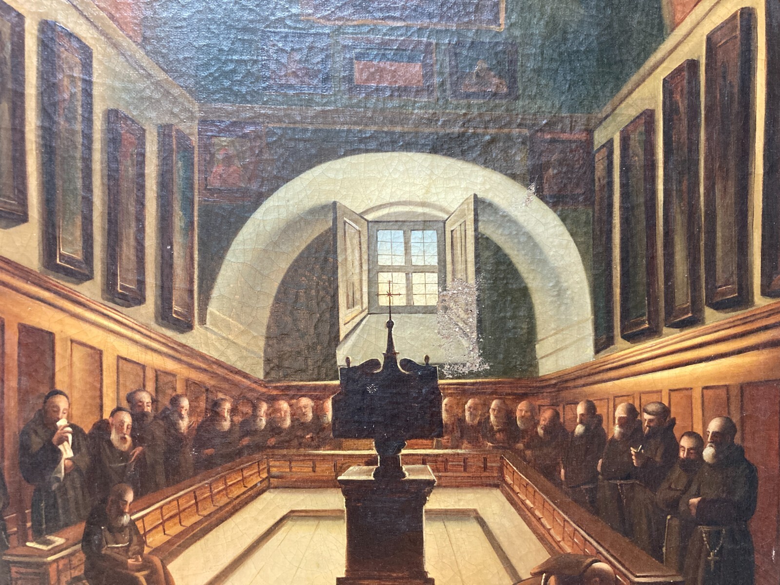 Veduta Dell'Interno Della Chiesa Dei Cappuccini A Roma