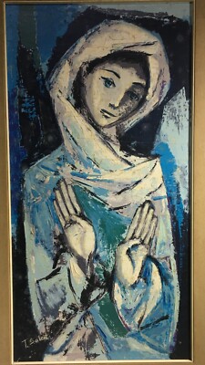 Arte Del '900, Artista T. Sabat, Dipinto Decorativo