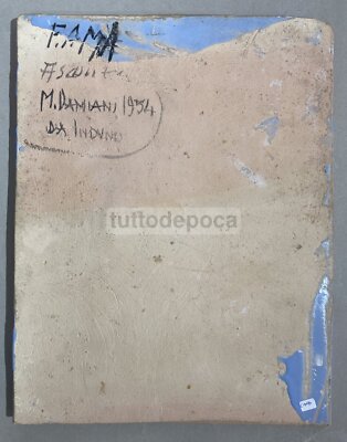 Placca In Ceramica F.A.M.A. Di Ascoli Piceno, Artista M. Damiani, 1954