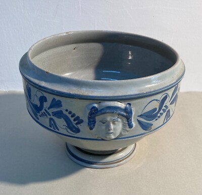 Artistica Ceramica Popolare Meridionale, Abruzzo: Antica Zuppiera Con Mascheroni