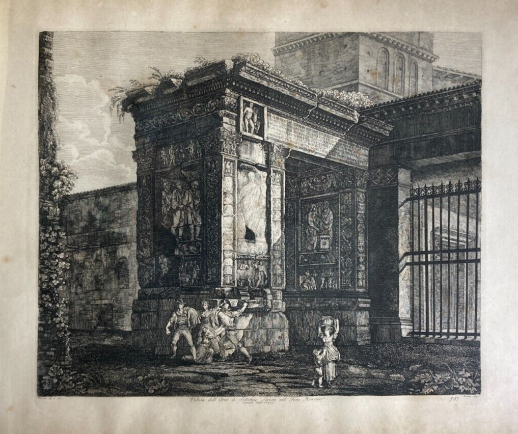 Roma Antica   Architettura Monumentale   Foro Boario   Arco Di Settimio Severo   1821