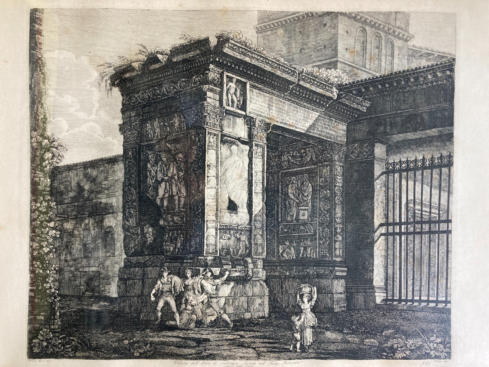 Roma Antica   Architettura Monumentale   Foro Boario   Arco Di Settimio Severo   1821