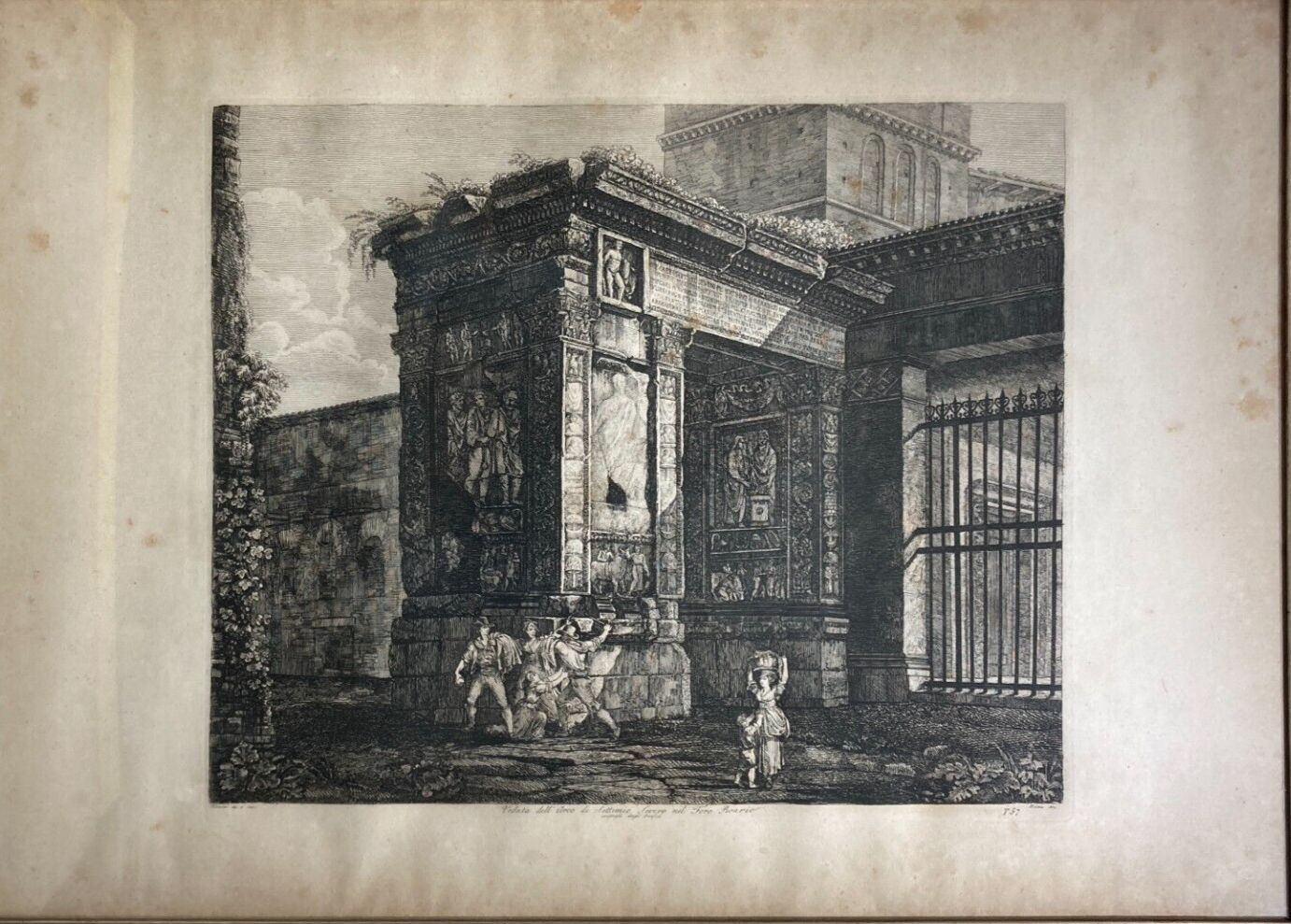 Roma Antica   Architettura Monumentale   Foro Boario   Arco Di Settimio Severo   1821