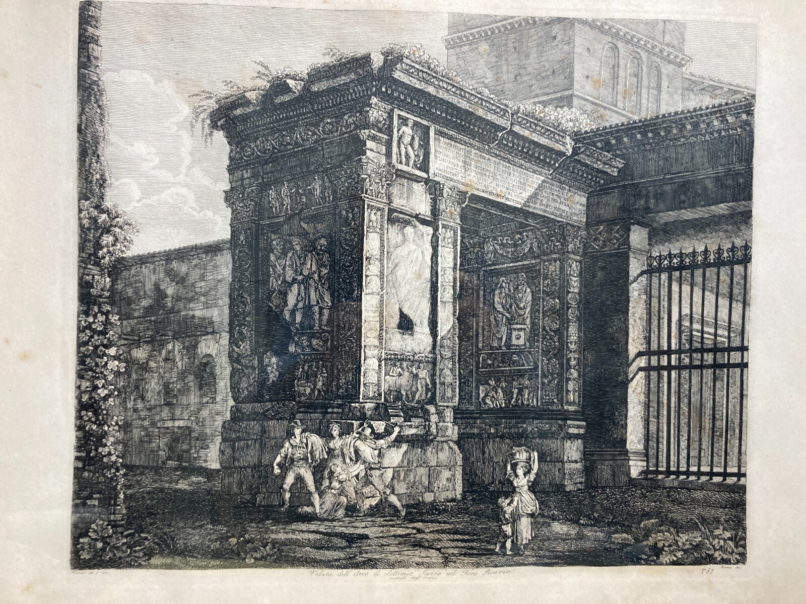 Roma Antica   Architettura Monumentale   Foro Boario   Arco Di Settimio Severo   1821