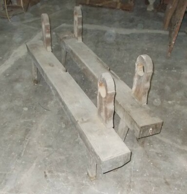 Artigianato Del Legno: Grande Attrezzo Da Collezione, Telaio Per Tessitura Antico