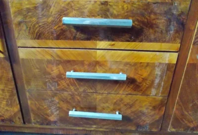 20th-Century Decorative Arts - Design - Pair of Wood and Burl Cabinets - Ponti Era