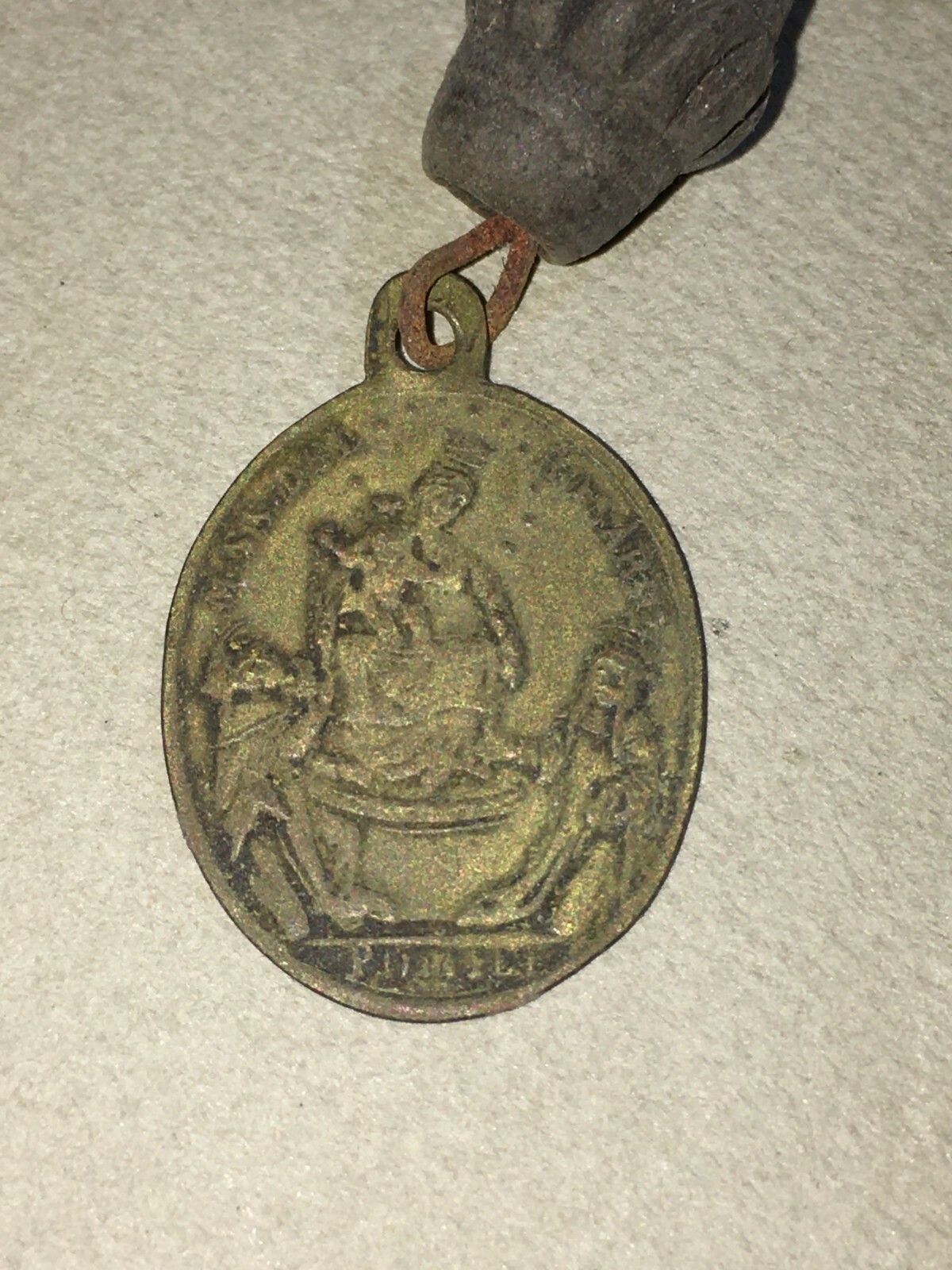 Madonna Del Rosario, Pompei. Medaglietta Antica Da Collezione