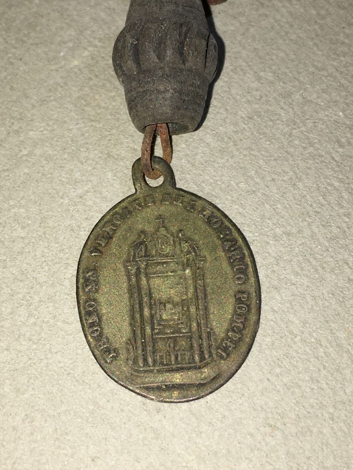 Madonna Del Rosario, Pompei. Medaglietta Antica Da Collezione