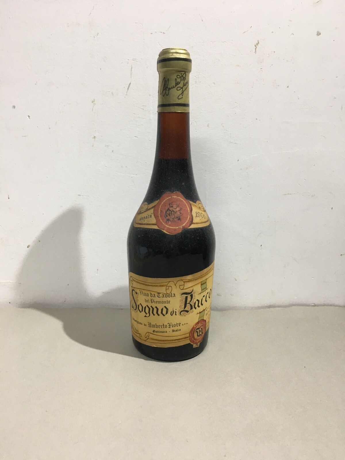 Enologia, Vini, Piemonte, Gattinara: Sogno Di Bacco, Fiore, 1976, Vino Da Collezione