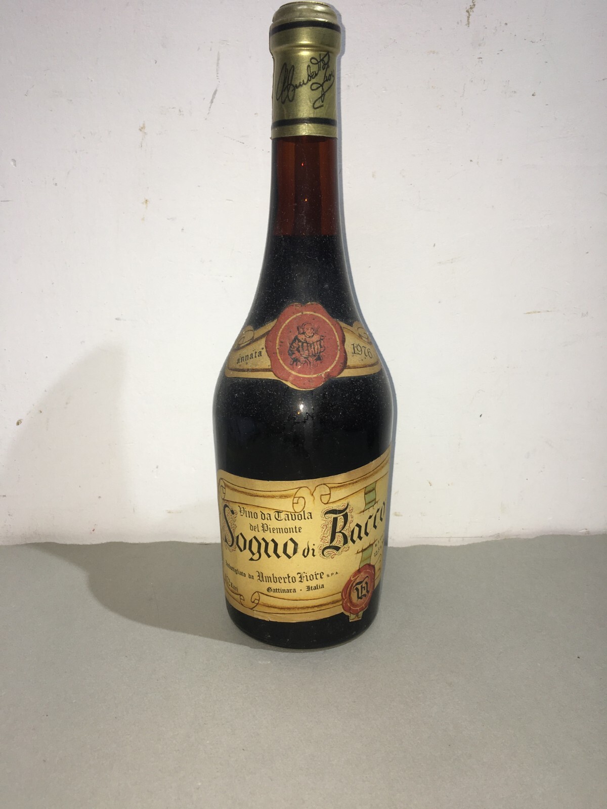 Enologia, Vini, Piemonte, Gattinara: Sogno Di Bacco, Fiore, 1976, Vino Da Collezione