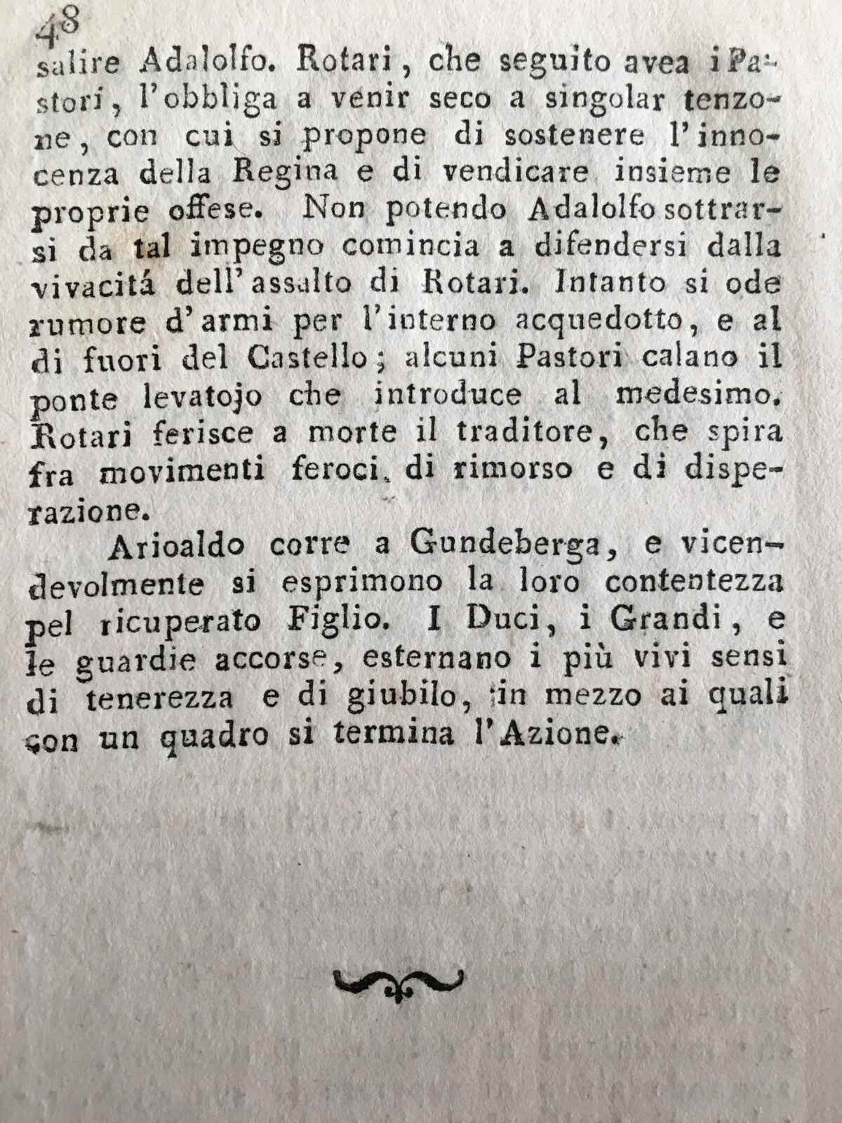 Theatre, Pantomime Ballet: Gundeberga, Gioja, Coppini, Longobardi, Pavia, Senigallia