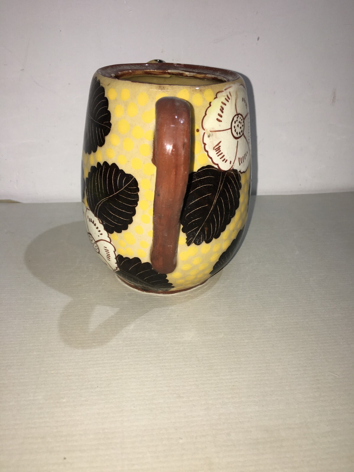 Soprammobile Artistico, Ceramica Da Collezione Floreale, Teiera Marcata Aquila