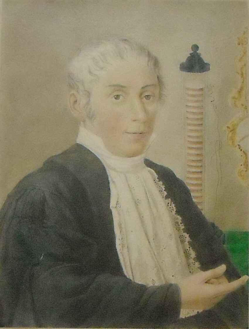 Alessandro Volta, Elettricità, Pila: Antico Ritratto Fotografico Colorato