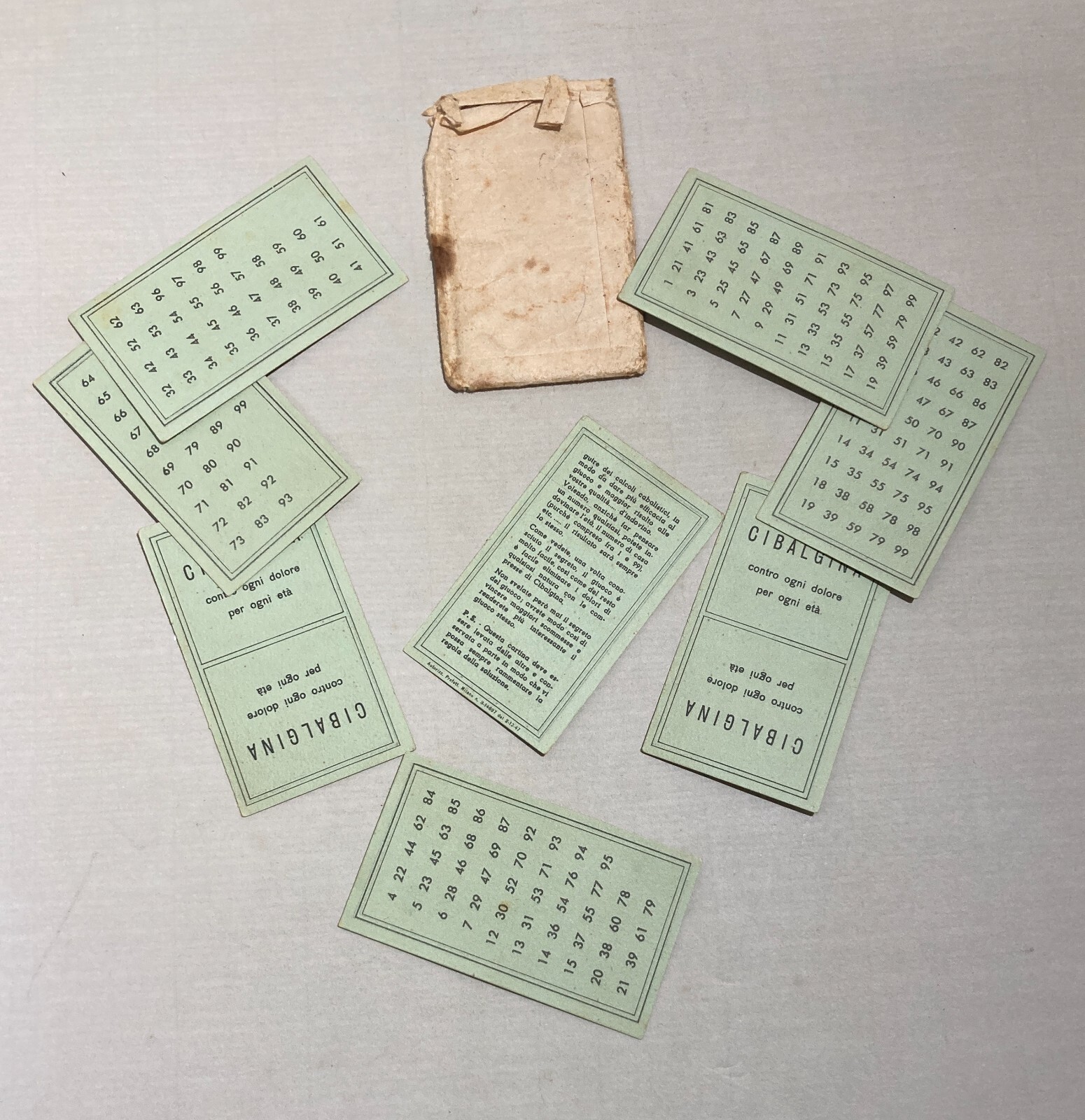 Medicina Pubblicitaria Farmaceutica: Ciba   Cibalgina   Giochi Matematici   Mago Sabino
