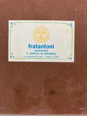 Mattonella In Ceramica Dipinta Fratantoni, Santo Stefano Di Camastra