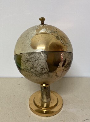 Cartografia, Globo Terrestre Mappamondo Decorativo Porta Sigarette Da Collezione