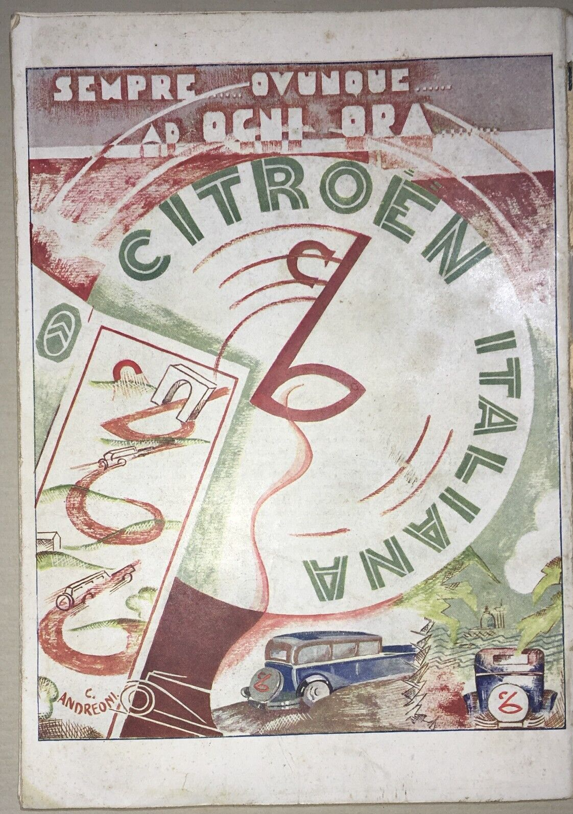 Auto, Automobilismo E Motori: Citroën, Futurismo Di Cesare Andreoni (1930)