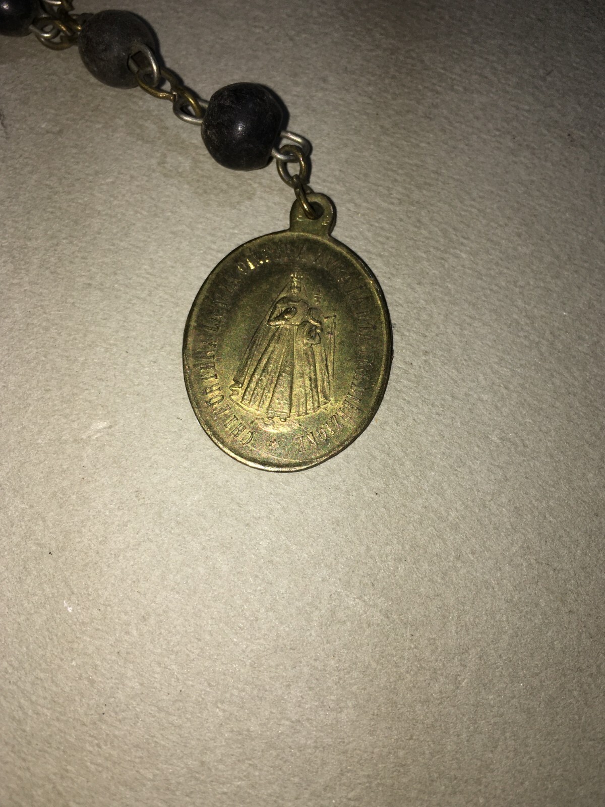 Arte Devozionale: Sant'Agostino E Madonna Della Cintura, Antica Medaglietta