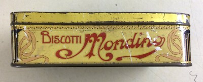 Scatola Di Latta Pubblicitaria Biscotti Mondino Torino