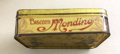 Scatola Di Latta Pubblicitaria Biscotti Mondino Torino