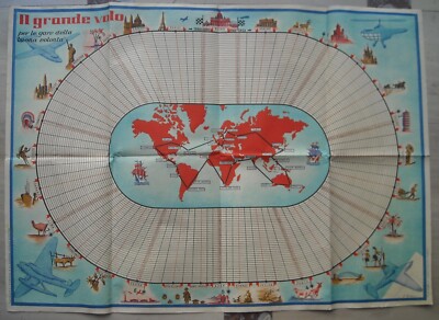 Grande Volo: Viaggi Intorno Al Mondo, Cartografia, Capitali, Gioco d'Epoca E Didattica