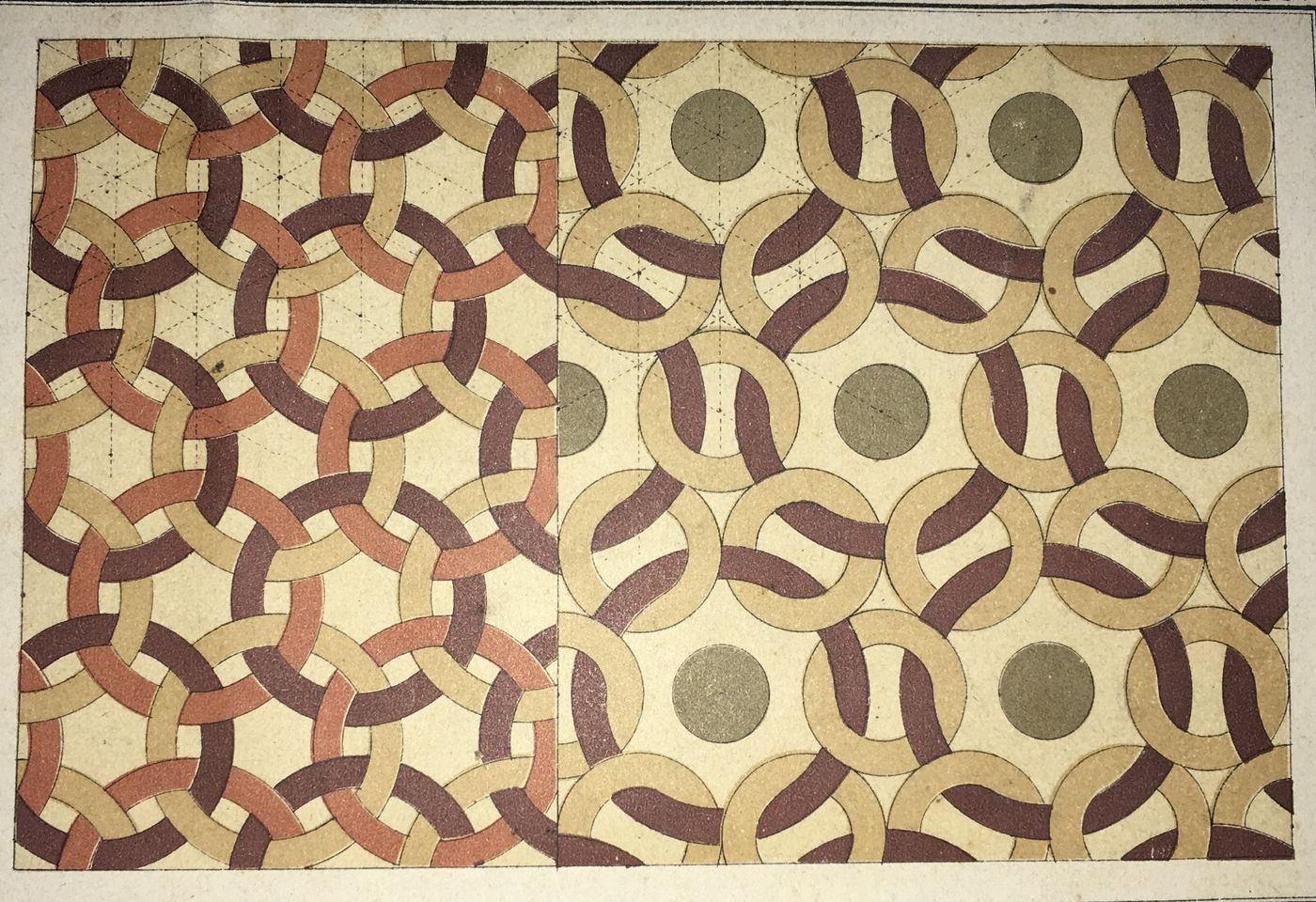 Arte: Studio Di Decorazione. Antica Stampa A Colori Di Torricelli, Brescia.