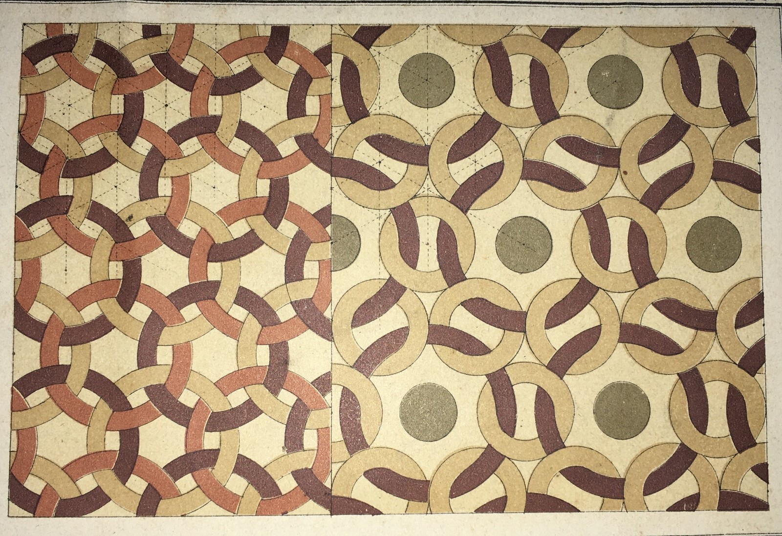 Arte: Studio Di Decorazione. Antica Stampa A Colori Di Torricelli, Brescia.