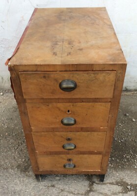 Cassettiera In Legno A Quattro Cassetti, 1920 1930