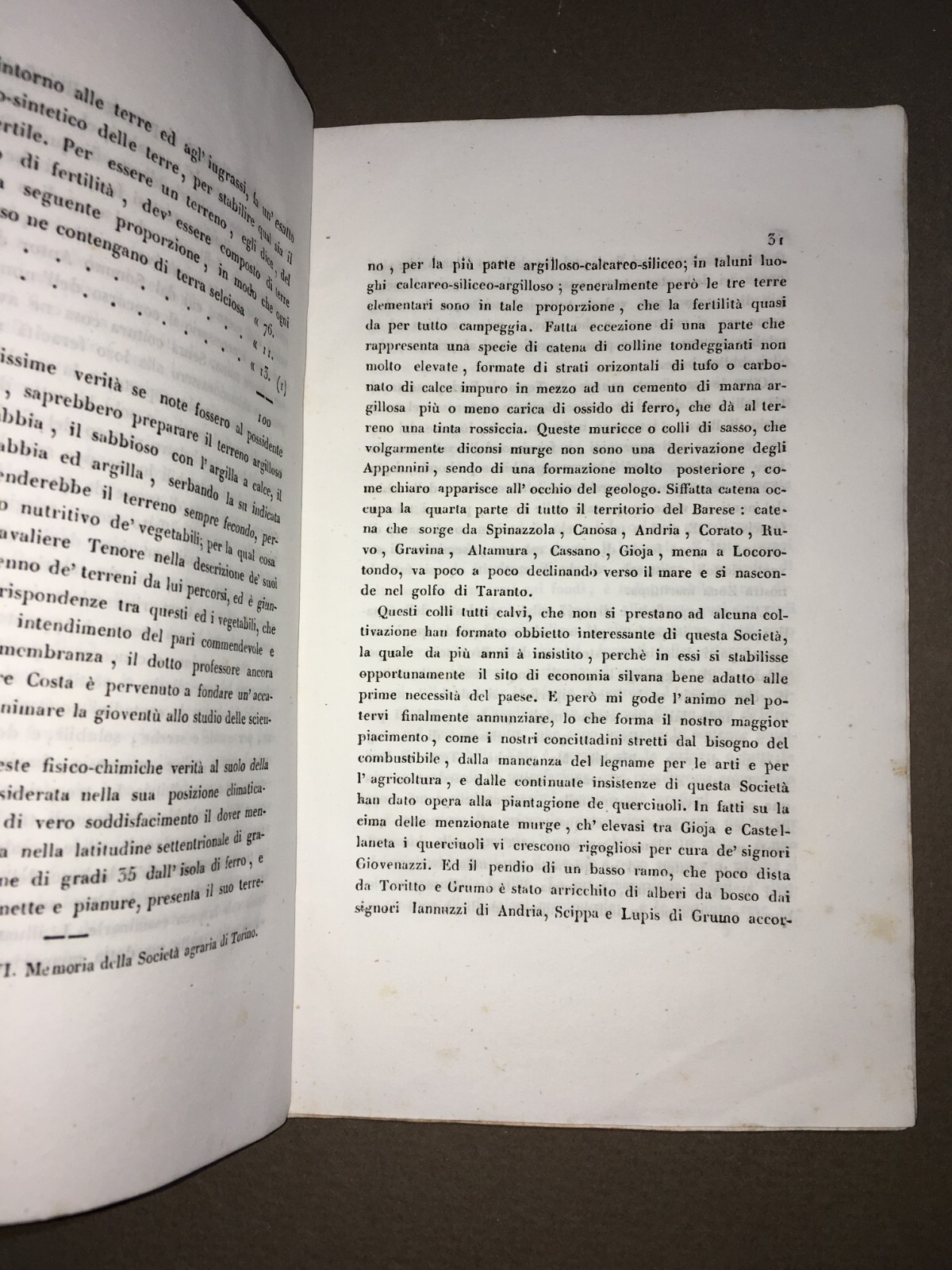 Puglia, Bari: Economia, Agricoltura, Geologia E Storia Locale. Petroni, Santoliquido, 1847