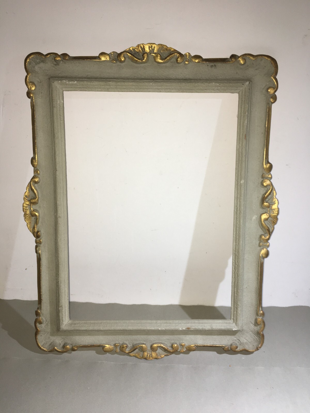 Cornice d'Epoca Decorativa In Legno Laccato E Dorato