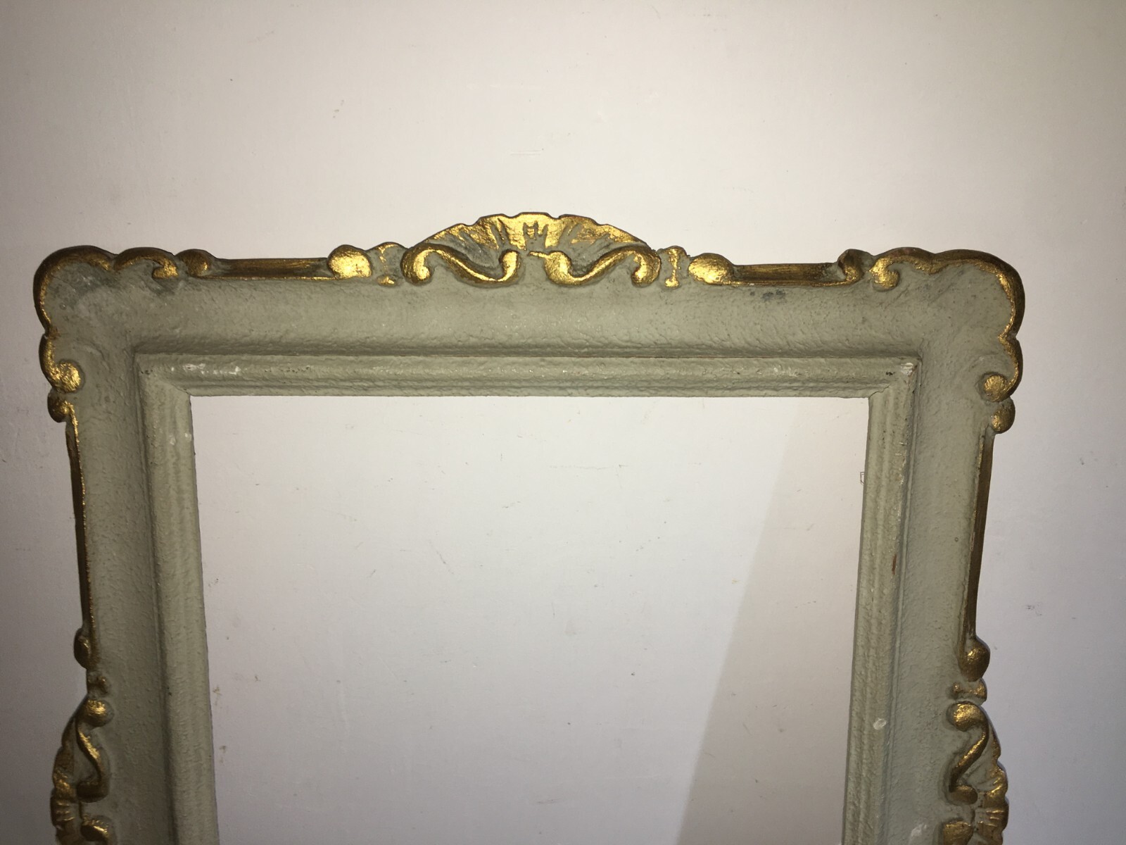 Cornice d'Epoca Decorativa In Legno Laccato E Dorato
