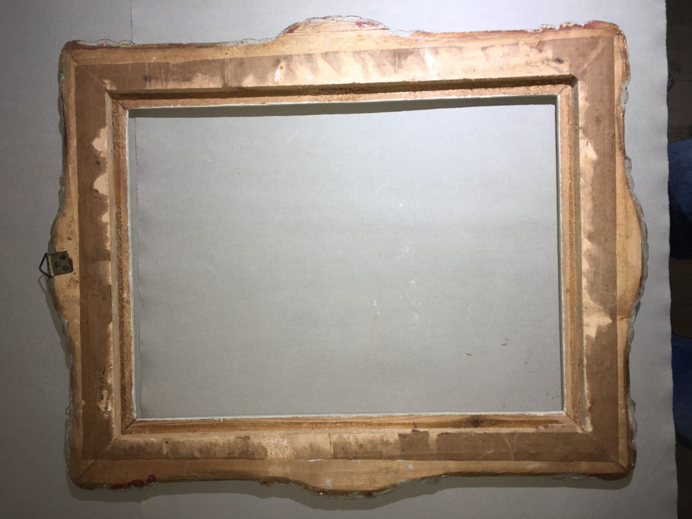 Cornice d'Epoca Decorativa In Legno Laccato E Dorato