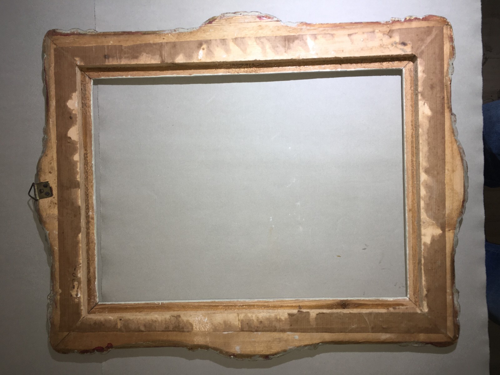 Cornice d'Epoca Decorativa In Legno Laccato E Dorato