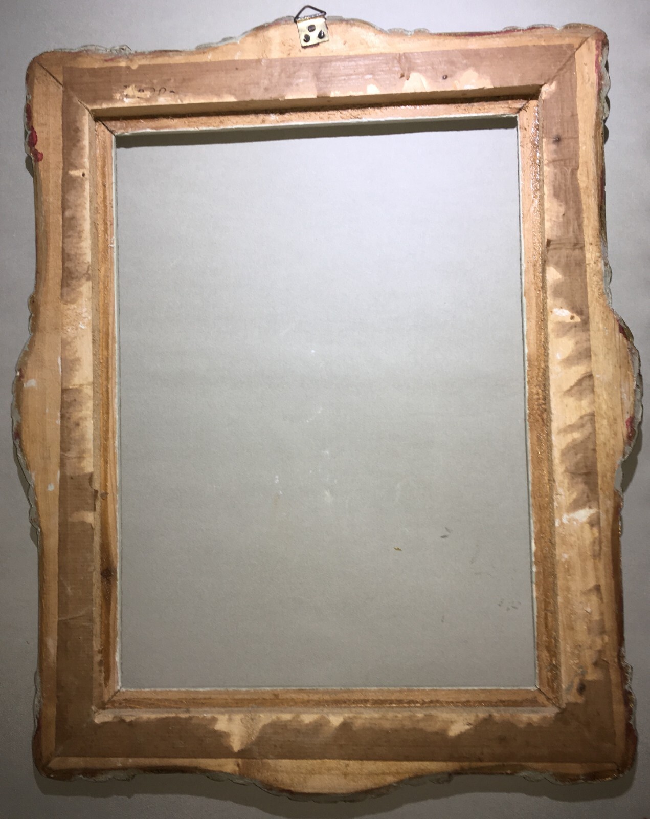 Cornice d'Epoca Decorativa In Legno Laccato E Dorato