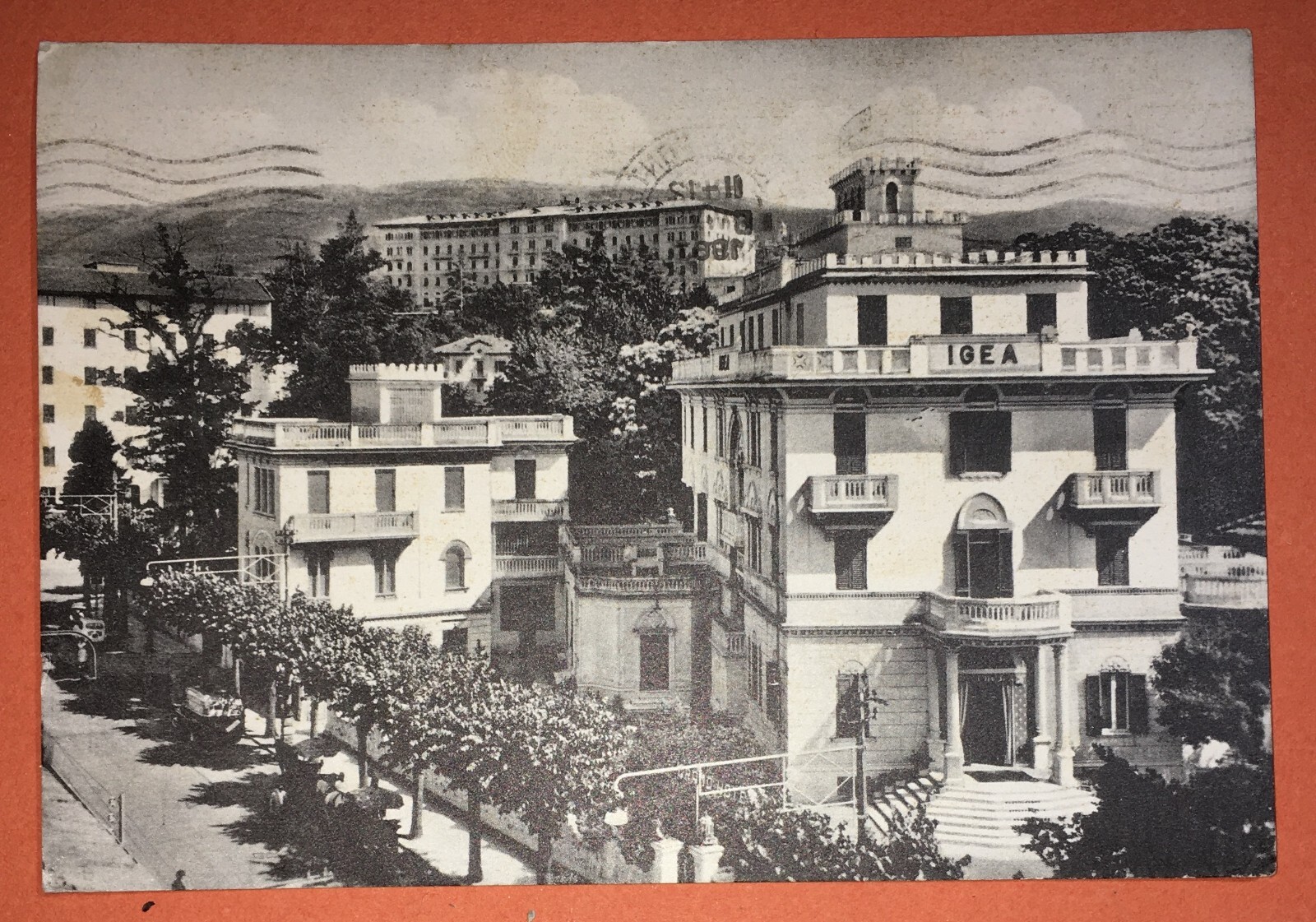 Fiuggi, Cartolina Pubblicitaria Dell'Albergo Igea
