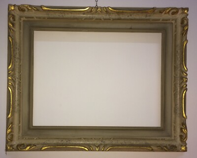 Cornice d'Epoca Con Decorazioni In Rilievo E Laccatura Fiorentina, 1920 1940