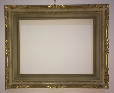 Cornice d'Epoca Con Decorazioni In Rilievo E Laccatura Fiorentina, 1920 1940